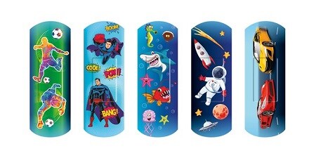 Nexcare Happy Kids Cool pleisters assortiment verpakkingen
