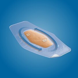waterbestendige pleister met waterdruppels