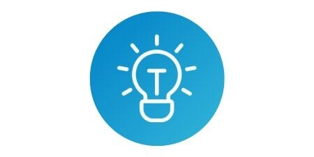 Pictogram met een gloeilamp
