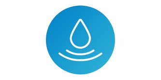 Pictogram dat waterdruppels voorstelt

