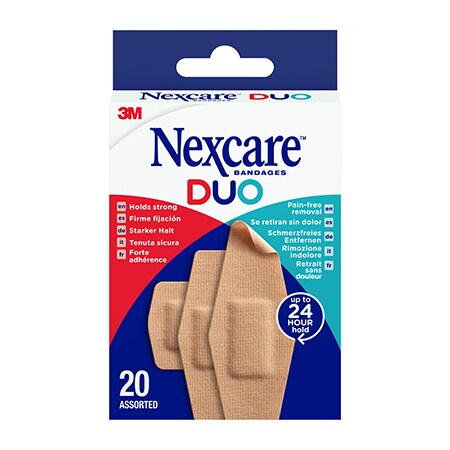 Nexcare™ DUO-pakket met 20 stuks verschillende afmetingen
